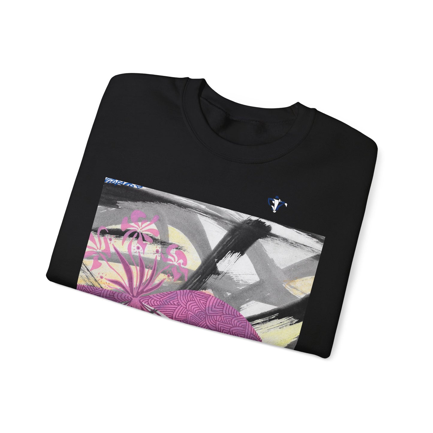 Sweatshirt adulte mixte Fleurs roses