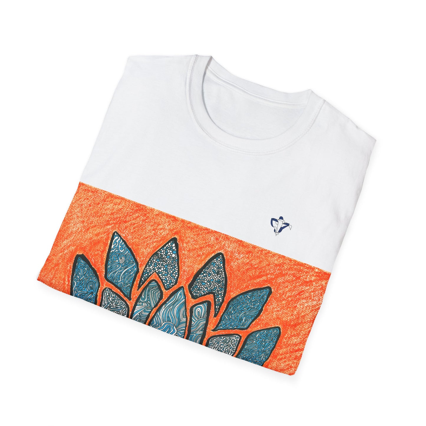 T-Shirt adulte mixte Lotus bleu Personnalisation FACE