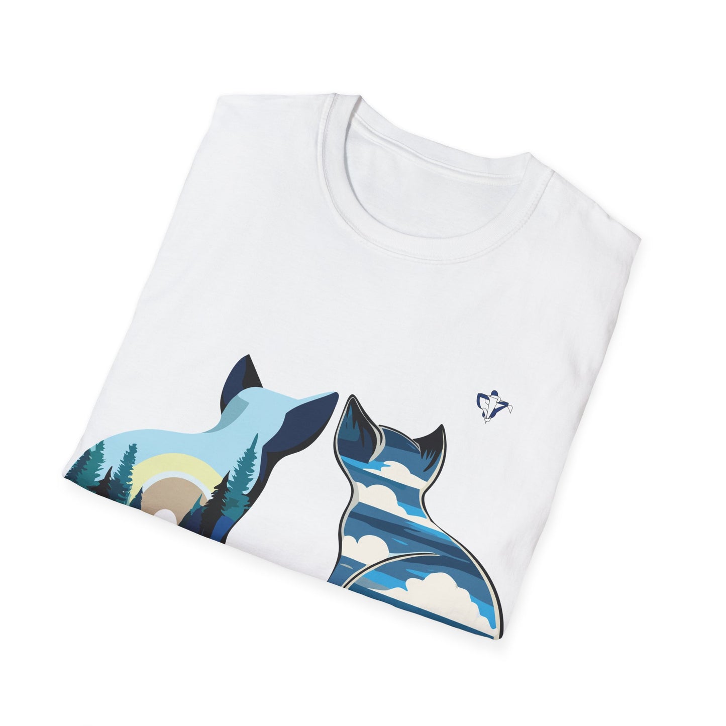 T-Shirt adulte mixte Chats et nature Personnalisation FACE