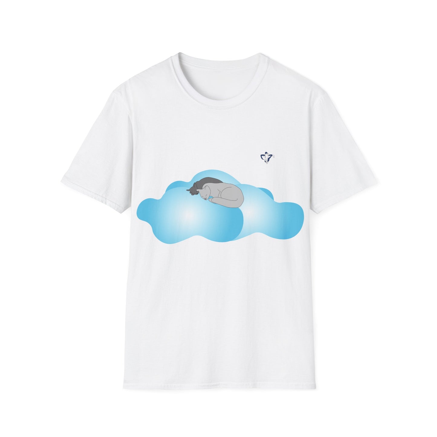 T-Shirt adulte mixte Chats et nuages Personnalisation FACE