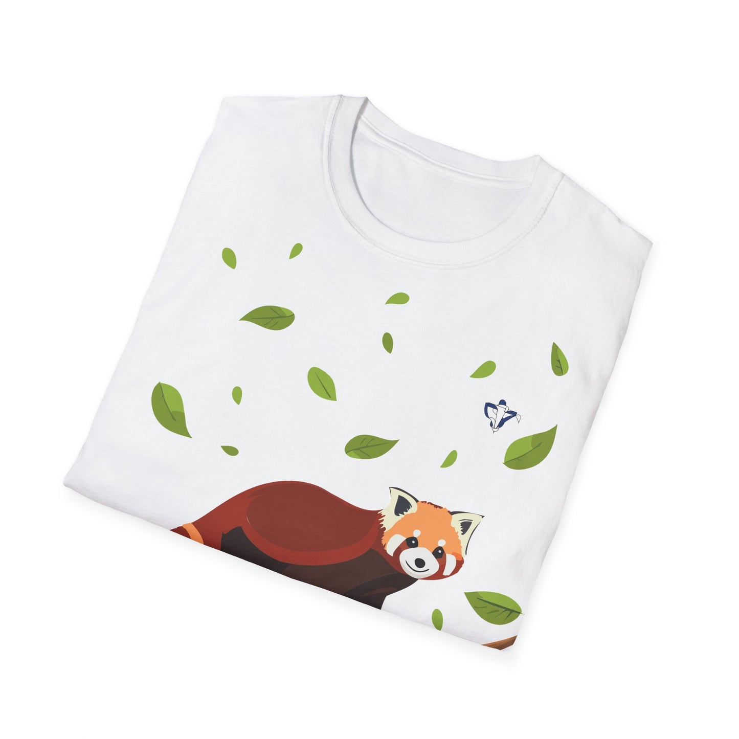 T-Shirt Adulte mixte Panda Roux Personnalisation face
