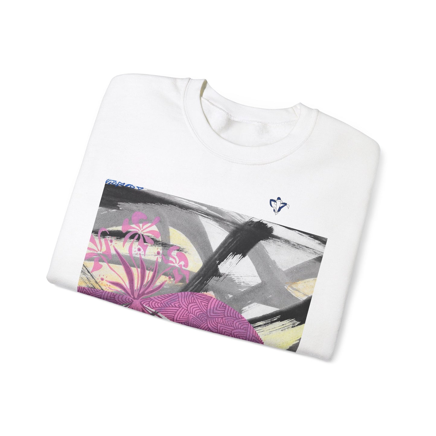Sweatshirt adulte mixte Fleurs roses