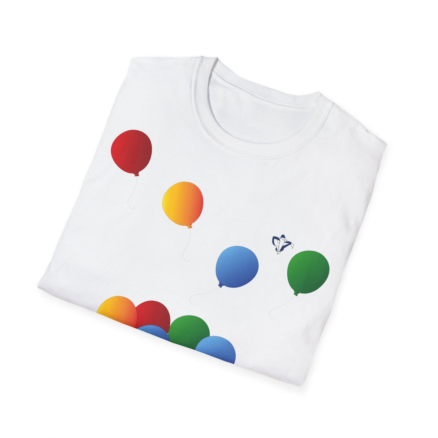T-Shirt adulte mixte Ballons de couleur Personnalisation FACE