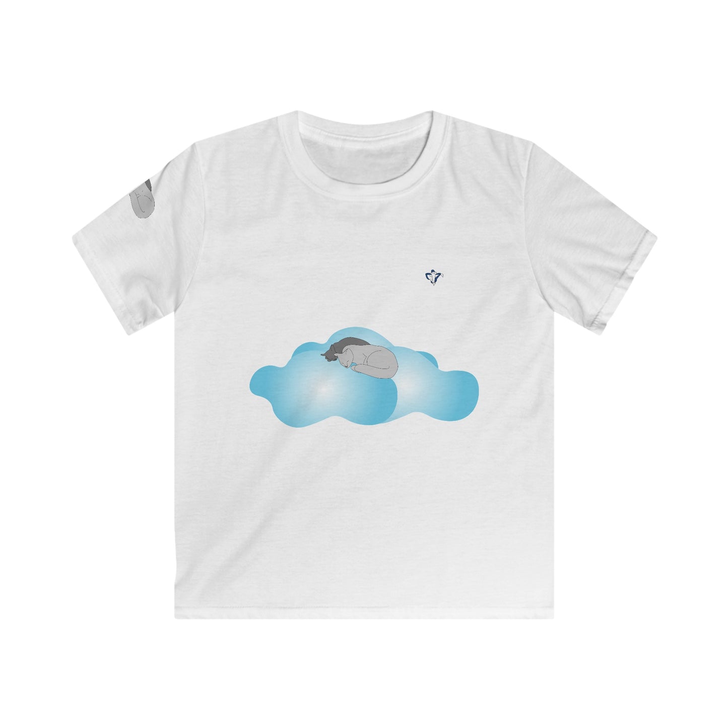Tee-shirt enfant Chats et nuages (à personnaliser)