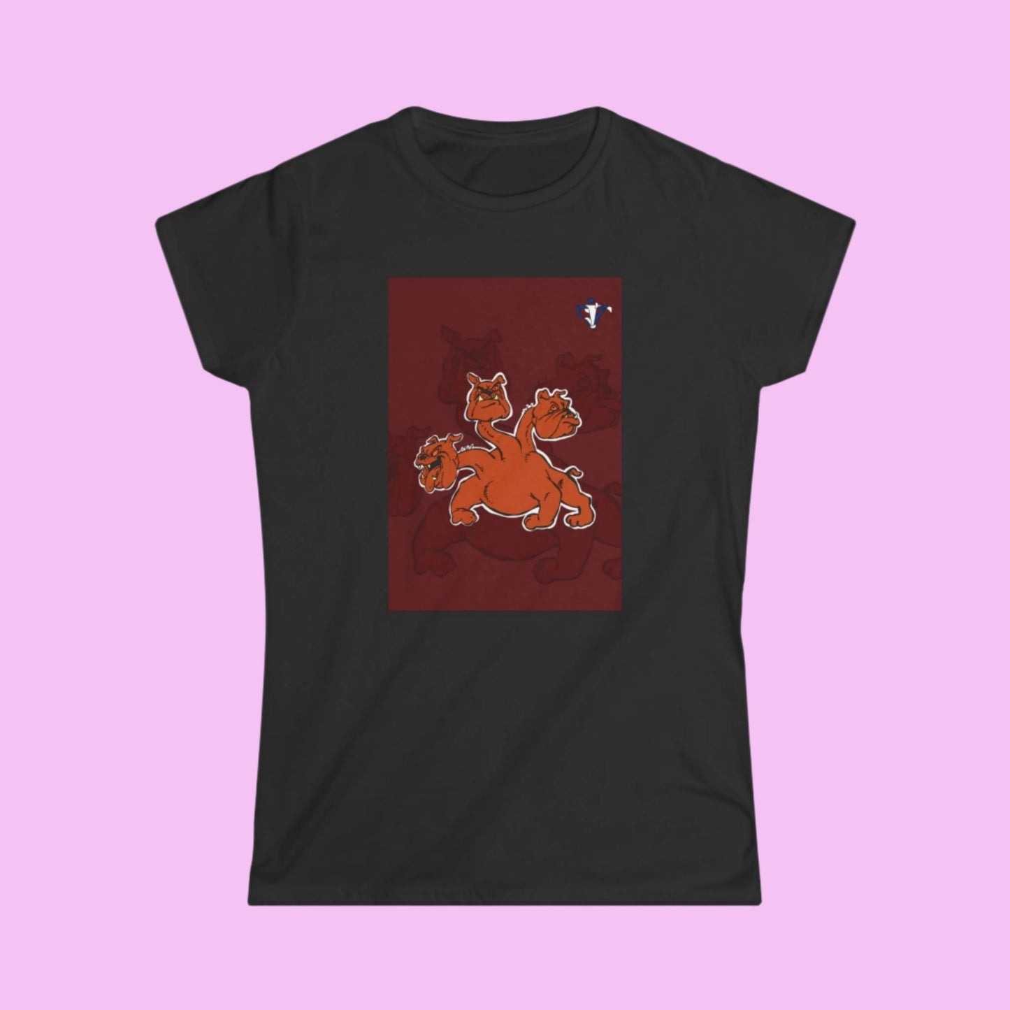Tee-shirt femme Cerbère avec fond