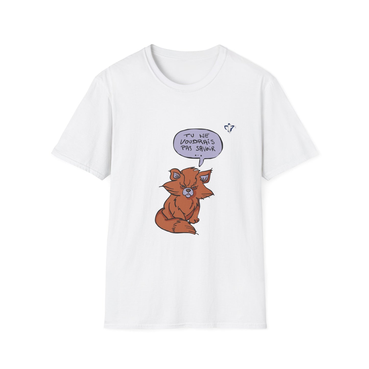 T-Shirt adulte mixte Chat roux Personnalisation FACE et MANCHE