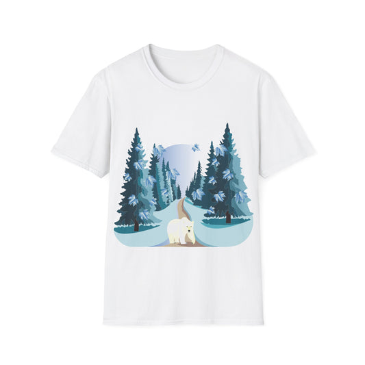 T-Shirt adulte mixte Ours blanc