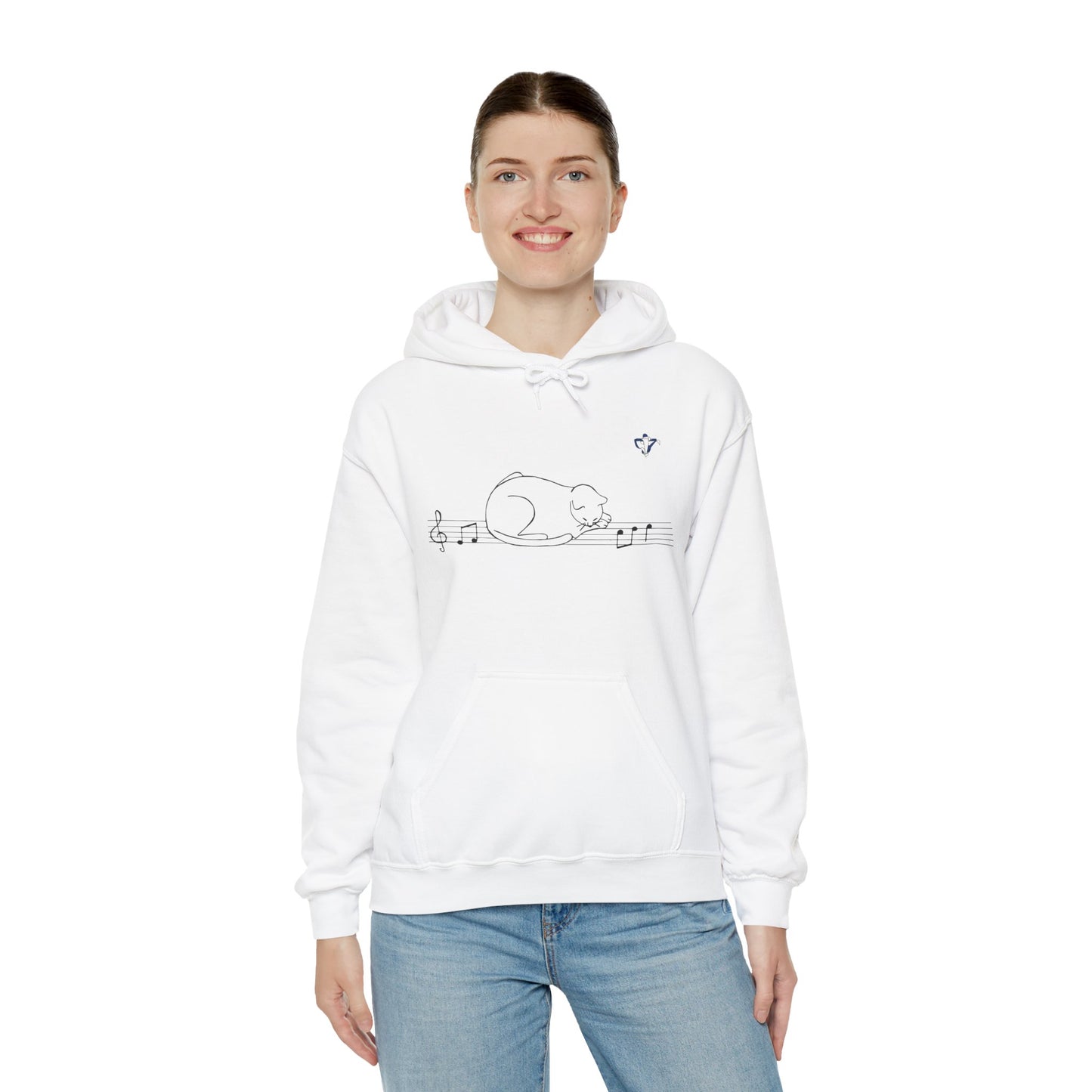 Sweatshirt à capuche adulte mixte Chat et portée
