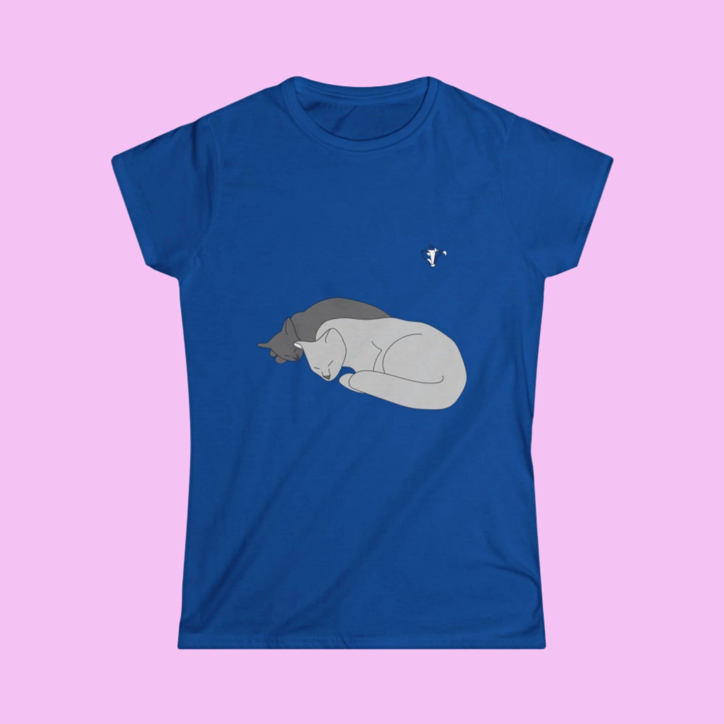 Tee-shirt femme Deux chats