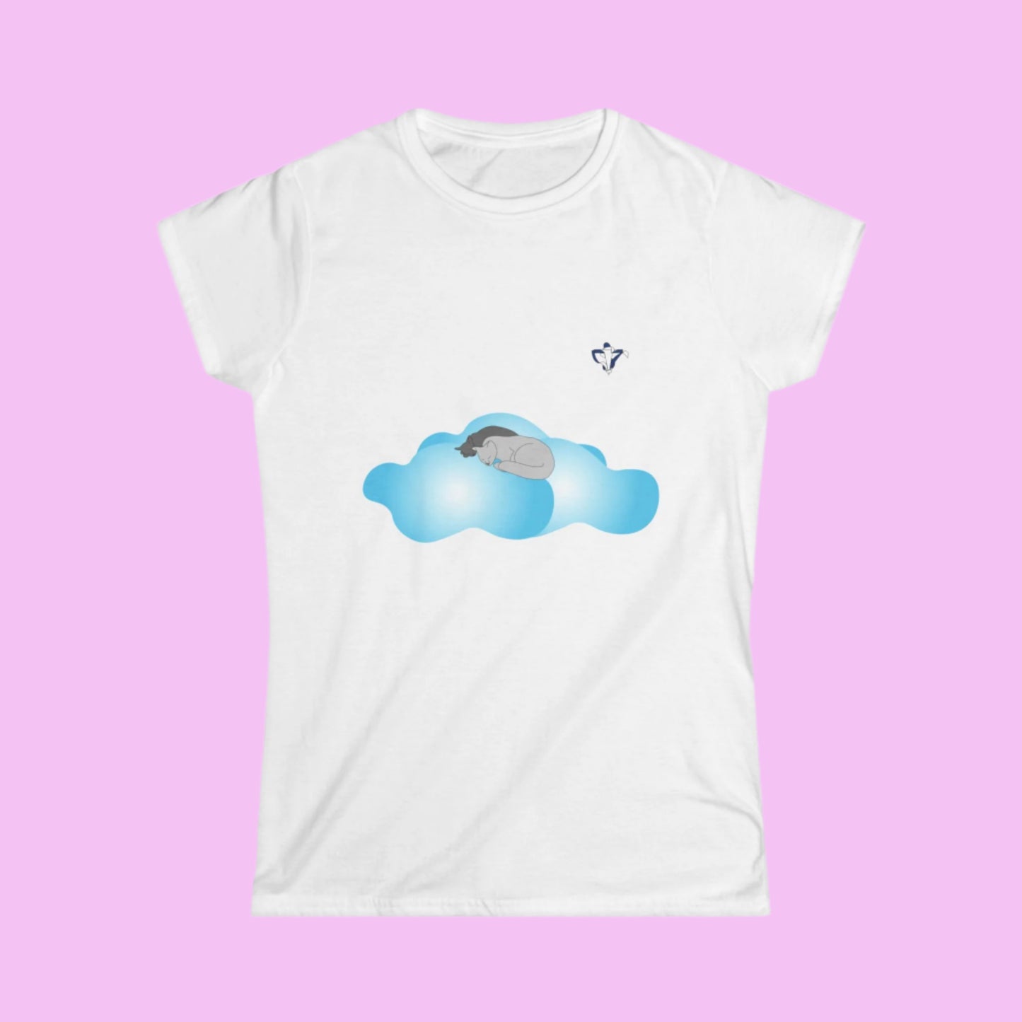 Tee-shirt femme Chats et nuages