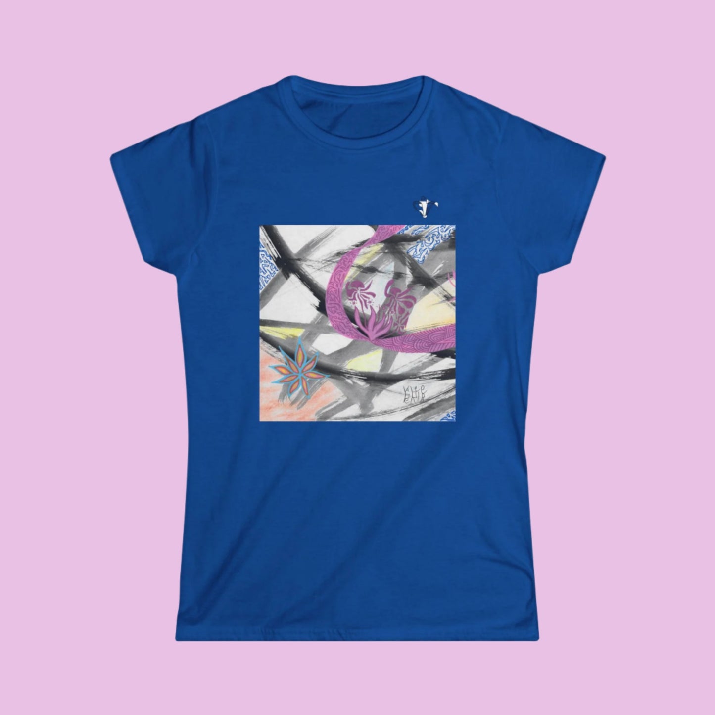 Tee-shirt femme Fleurs roses