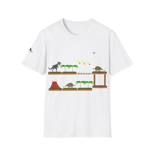 T-Shirt adulte mixte Plateforme des dinosaures (à personnaliser)
