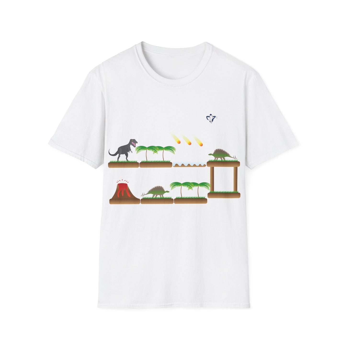 T-Shirt adulte mixte Plateforme des dinosaures Personnalisation FACE