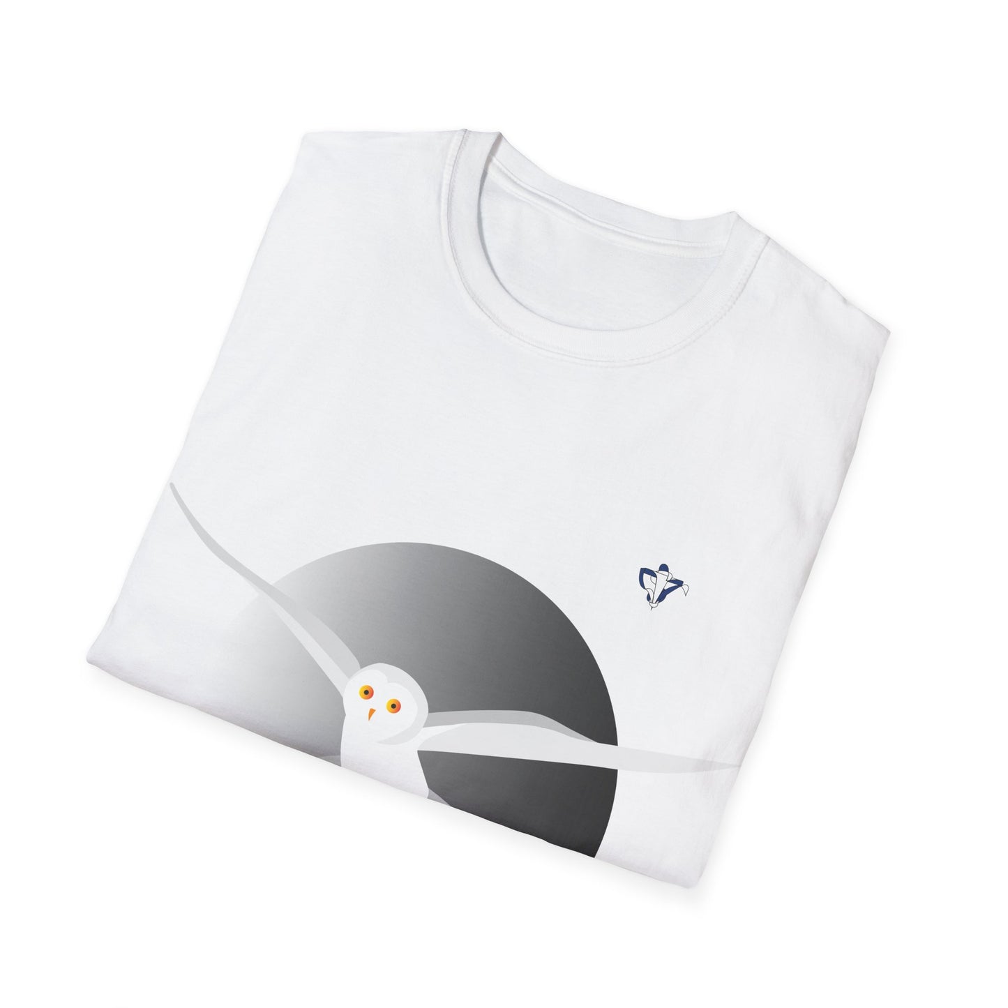 T-Shirt adulte mixte Chouette Personnalisation FACE et MANCHE