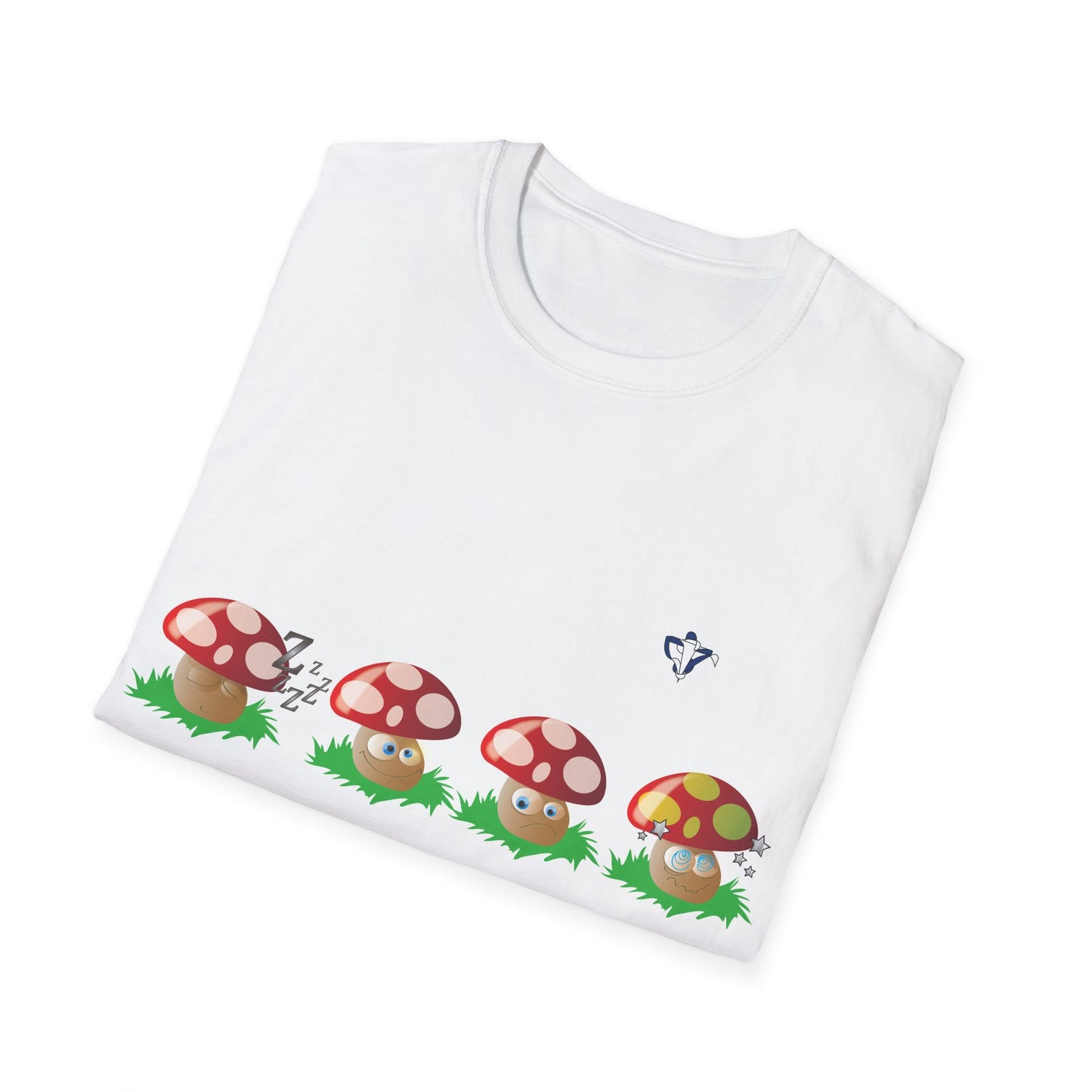 T-Shirt adulte mixte Champignons Personnalisation FACE et MANCHE