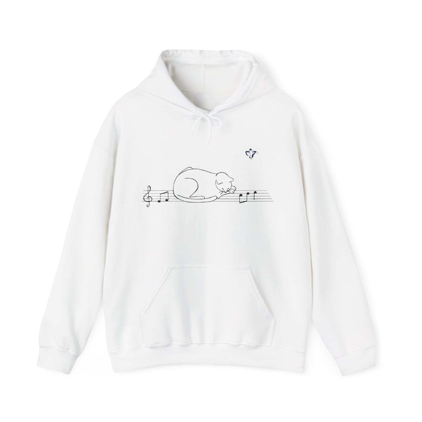 Sweatshirt à capuche adulte mixte Chat et portée