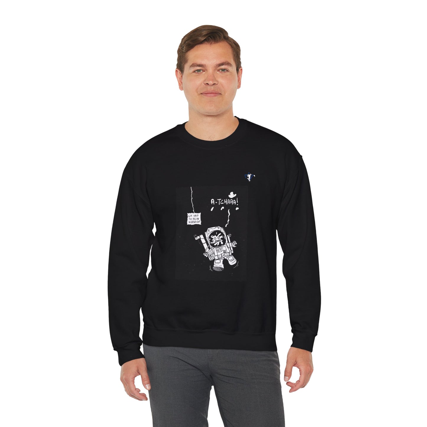 Sweatshirt adulte mixte l'astronaute enrhumé
