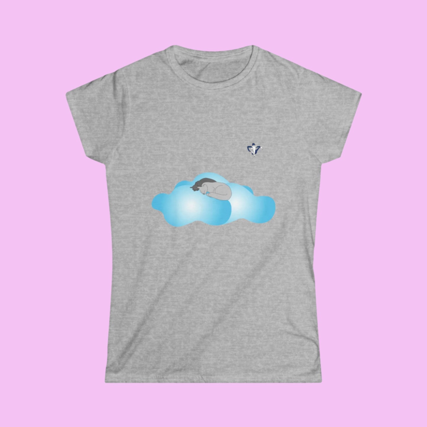 Tee-shirt femme Chats et nuages