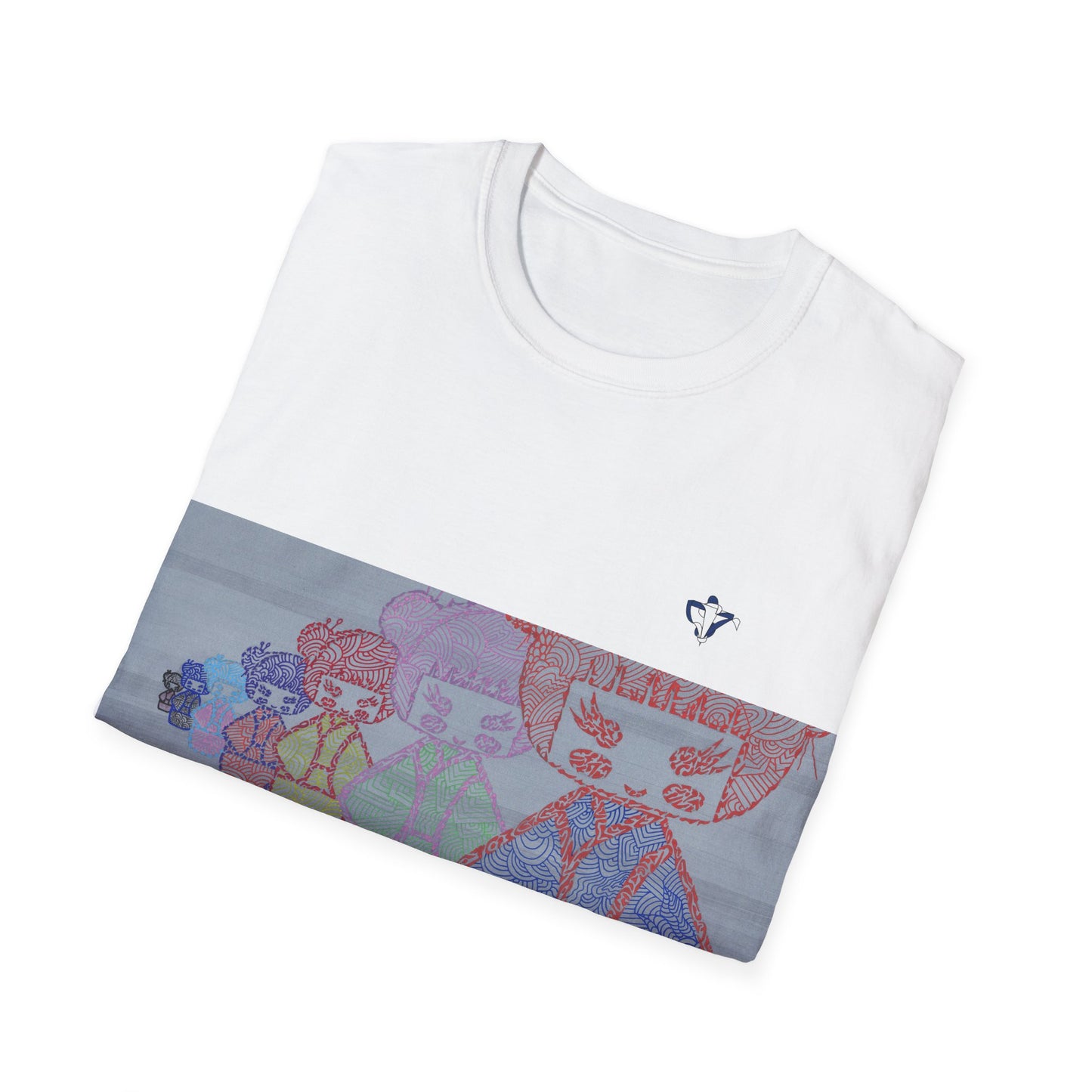T-Shirt adulte mixte Poupées japonaises Personnalisation FACE et MANCHE