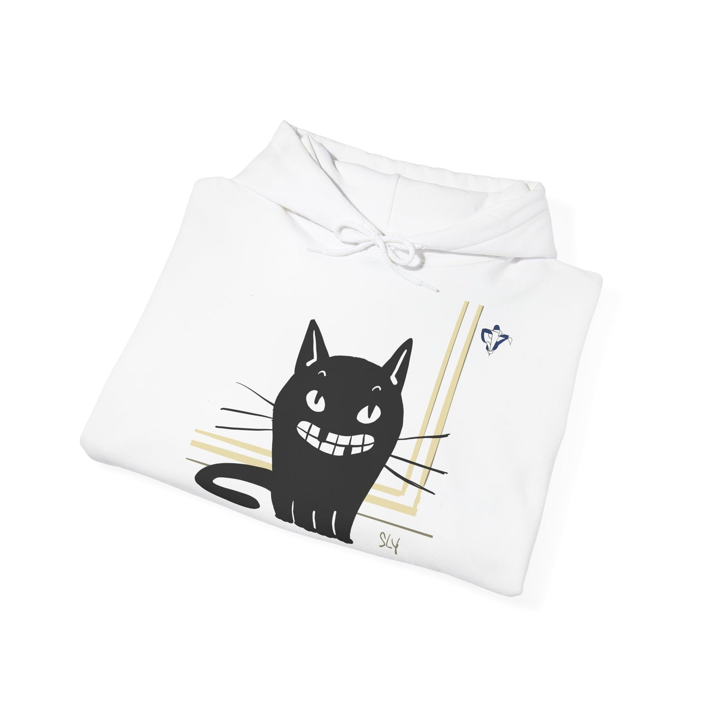 Sweatshirt à capuche adulte mixte Chat édenté