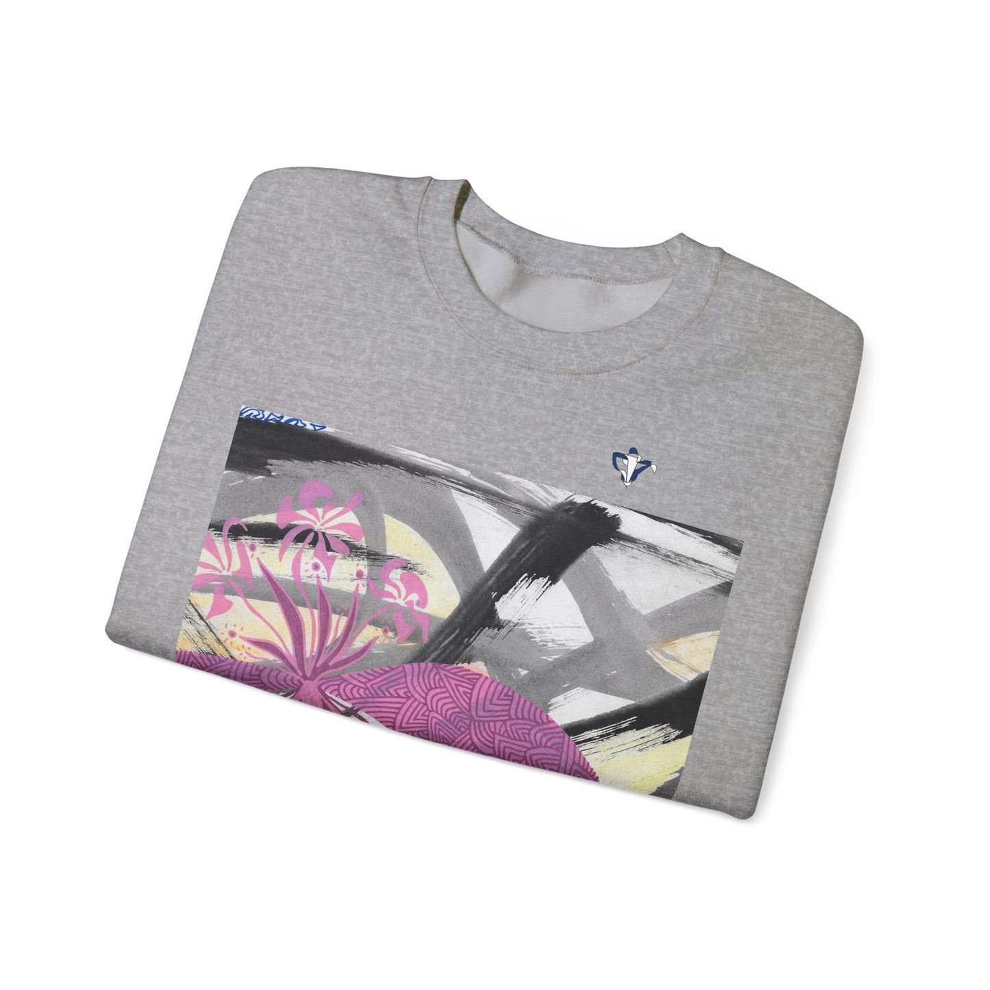 Sweatshirt adulte mixte Fleurs roses