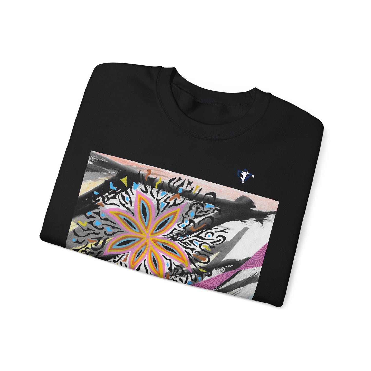 Sweatshirt adulte mixte Fleur multicolore