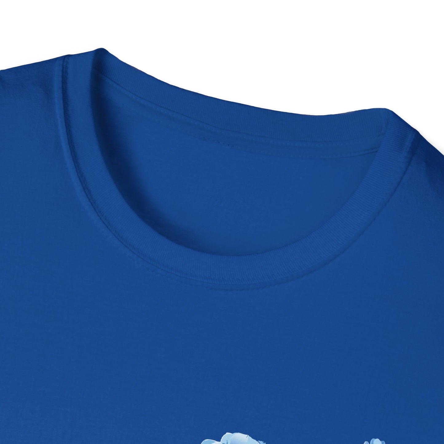 T-Shirt adulte mixte Fleurs et papillons bleus Personnalisation FACE