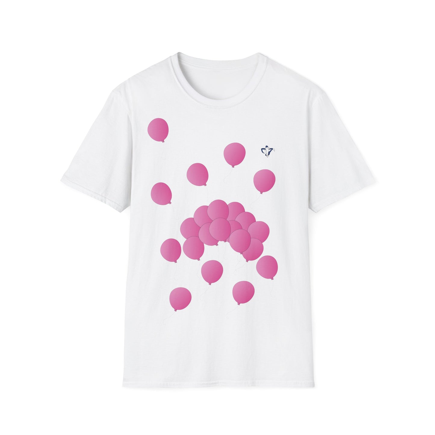 T-Shirt adulte mixte Ballons roses Personnalisation FACE