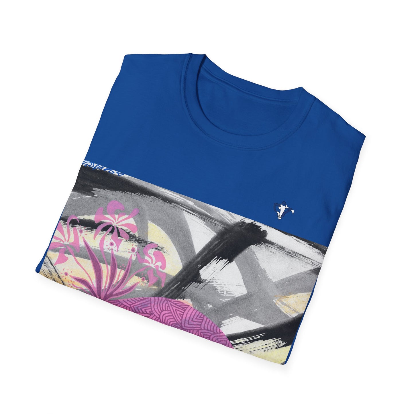 T-Shirt adulte mixte Fleurs roses 2 Personnalisation FACE et MANCHE