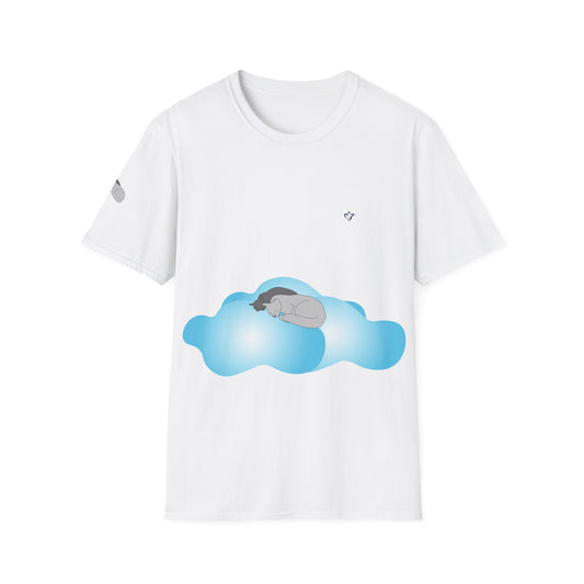 T-Shirt adulte mixte Chats et nuages (à personnaliser)