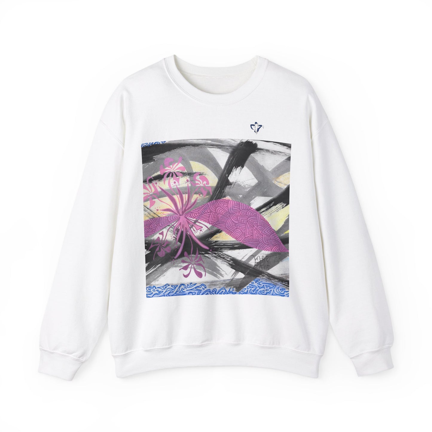 Sweatshirt adulte mixte Fleurs roses