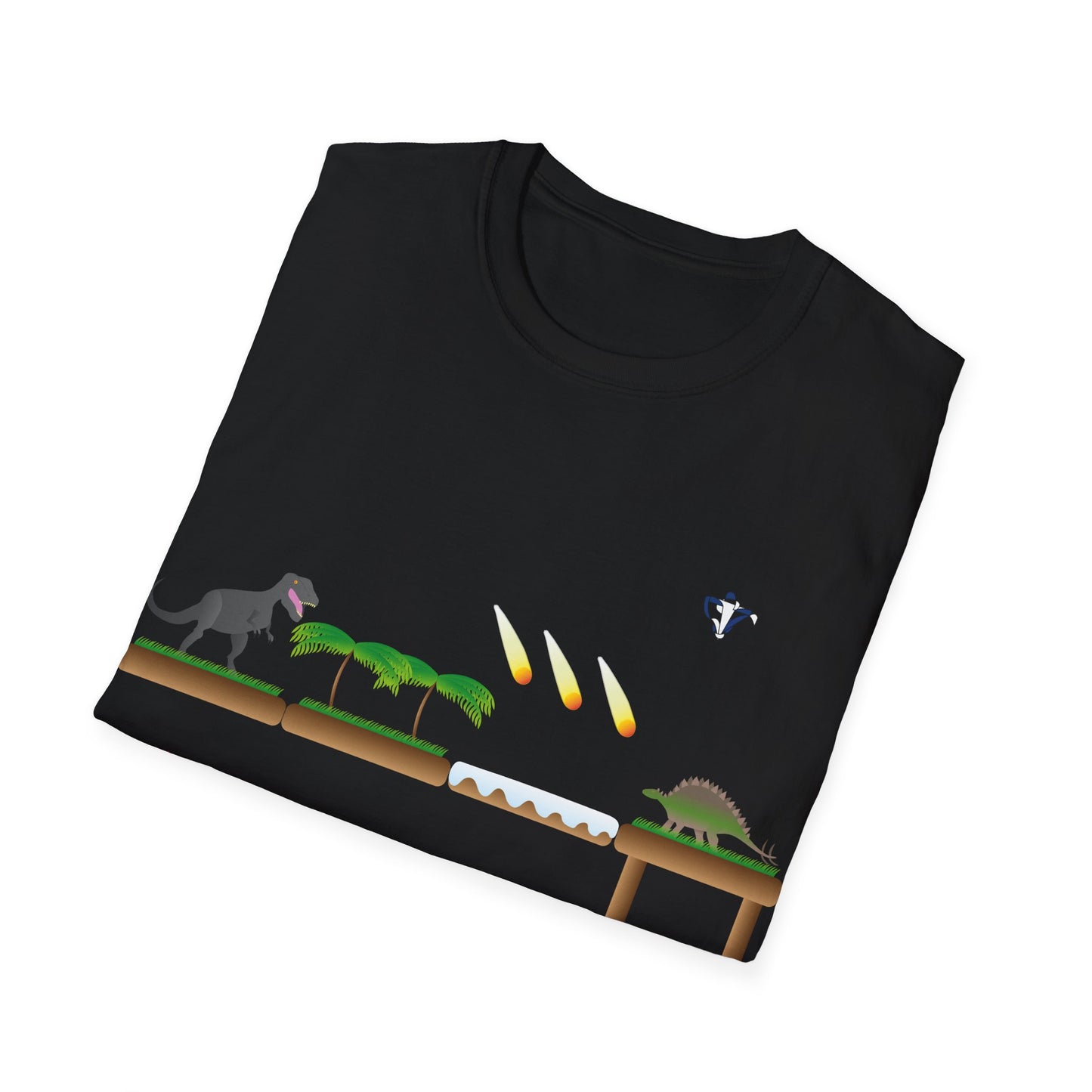 T-Shirt adulte mixte Plateforme des dinosaures Personnalisation FACE