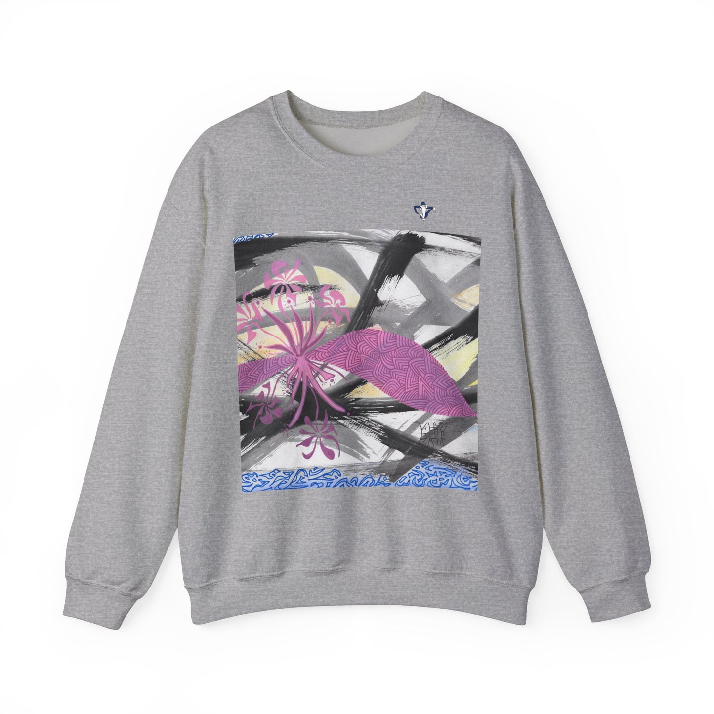 Sweatshirt adulte mixte Fleurs roses