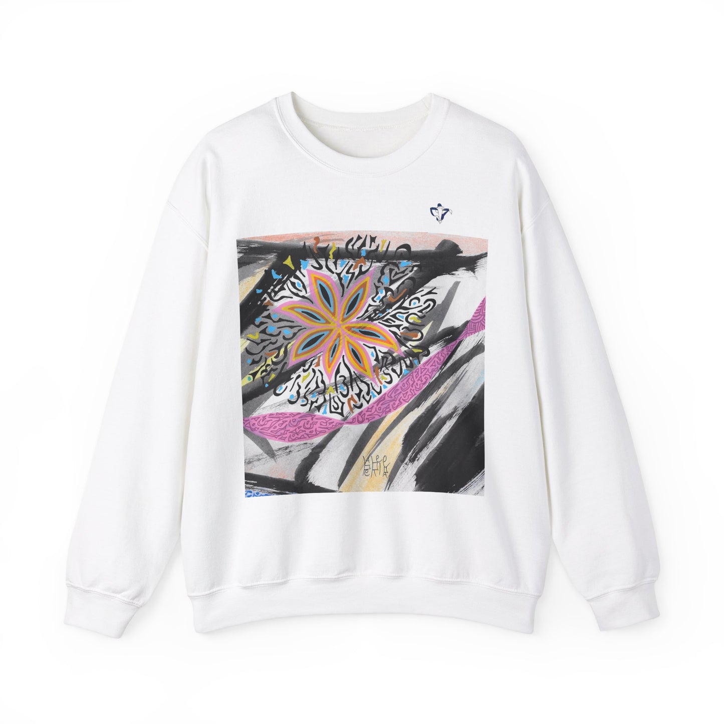 Sweatshirt adulte mixte Fleur multicolore