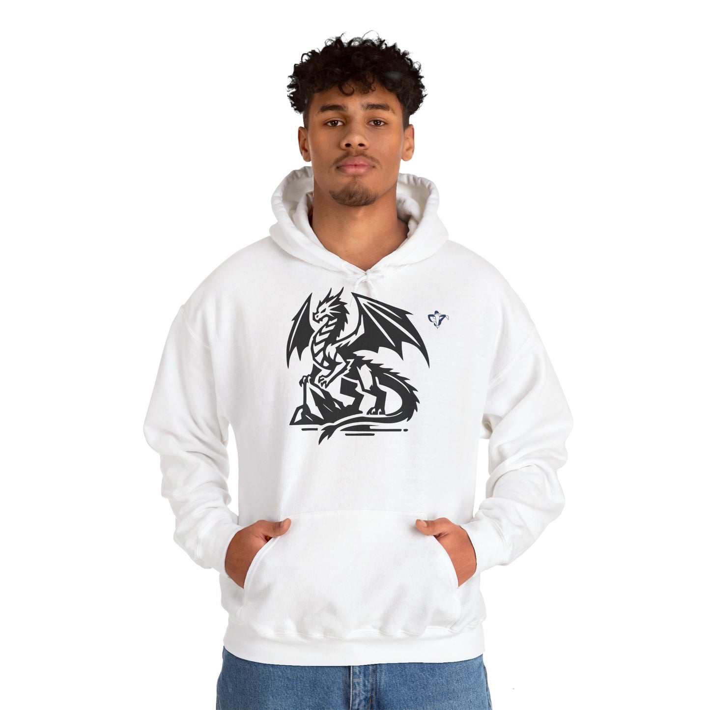 Sweatshirt à capuche adulte mixte Dragon stylisé