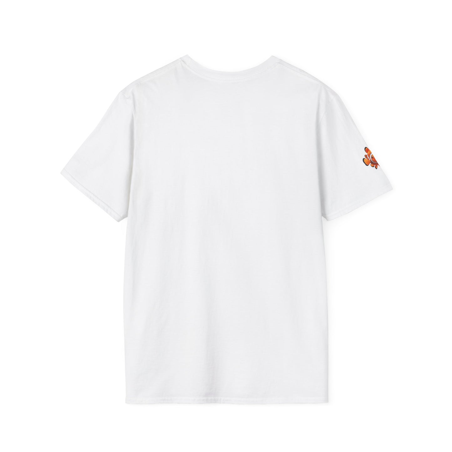 T-Shirt adulte mixte poissons clown Personnalisation FACE et MANCHE