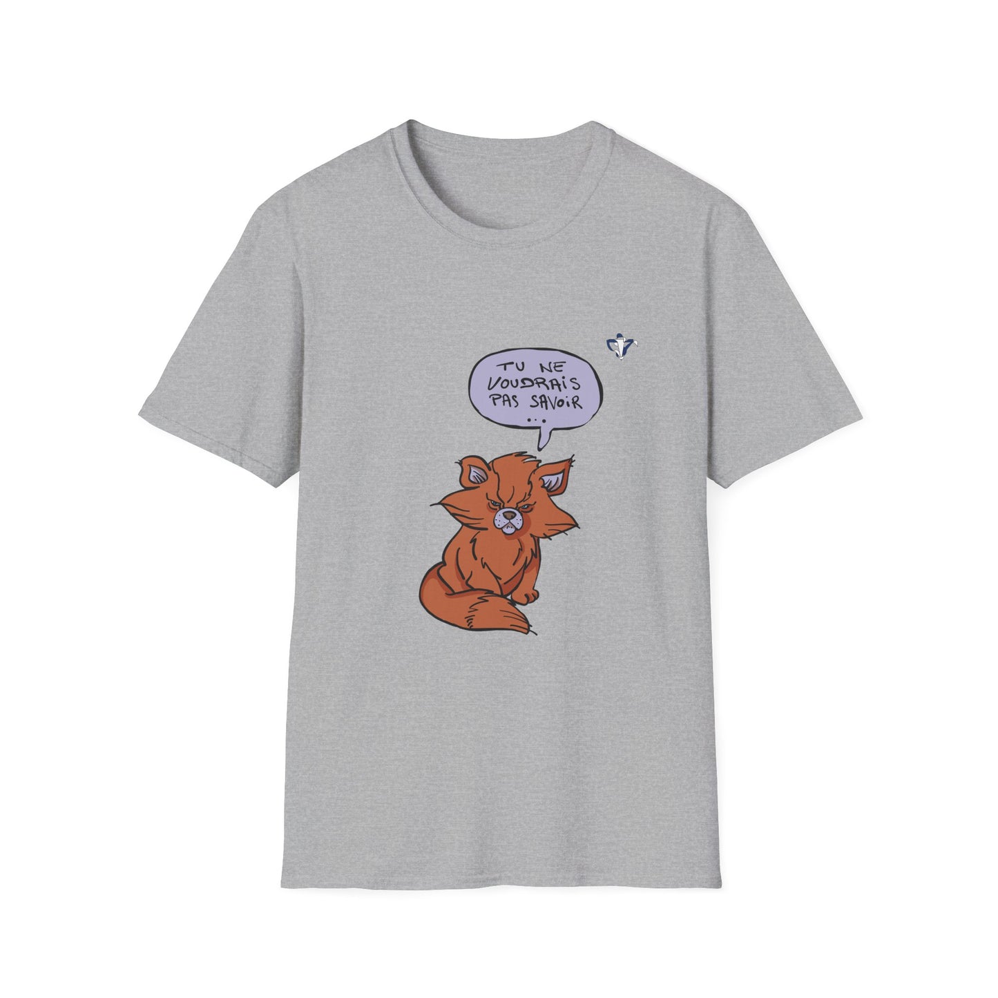 T-Shirt adulte mixte Chat roux Personnalisation FACE et MANCHE