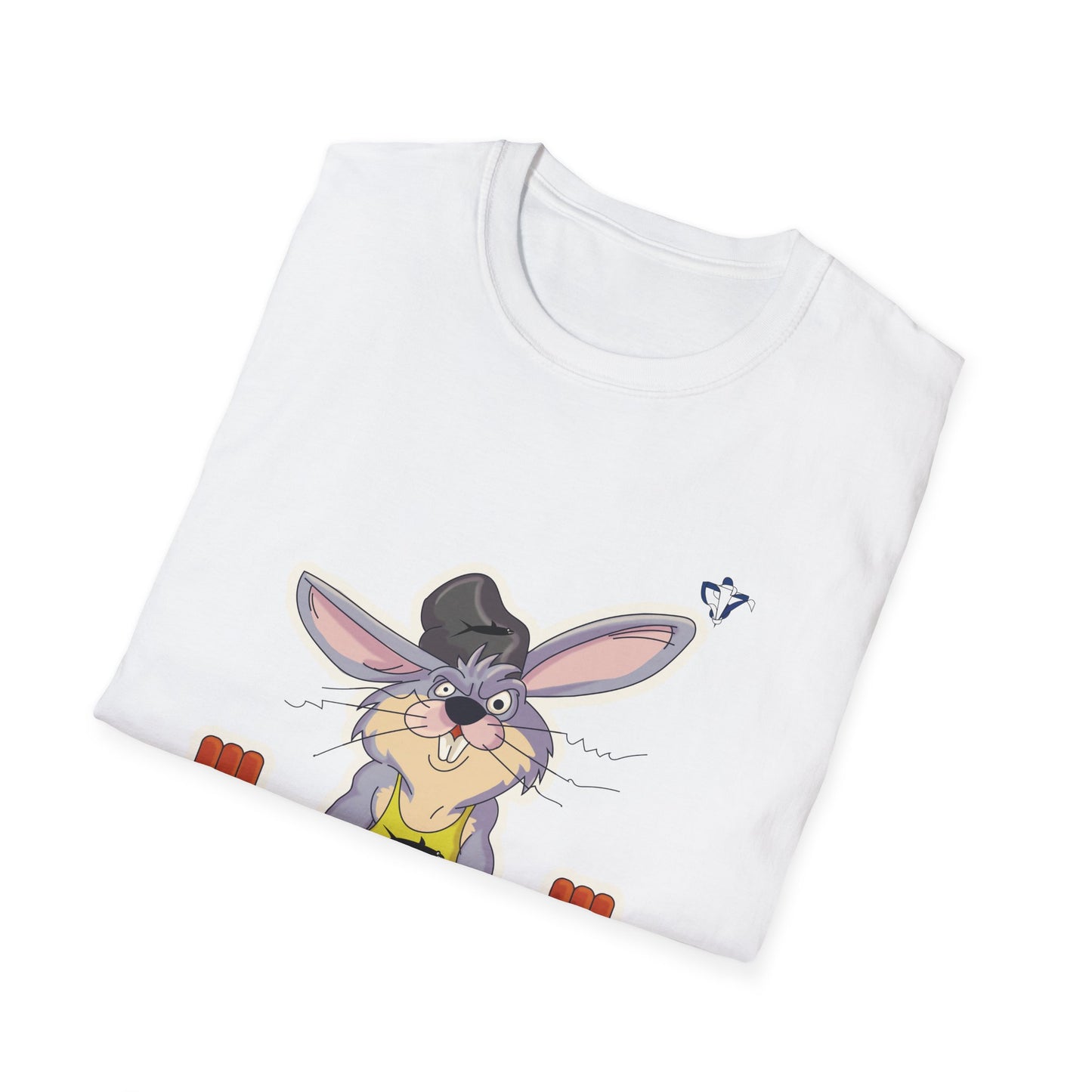 T-Shirt adulte mixte Lapin muscu Personnalisation FACE et MANCHE