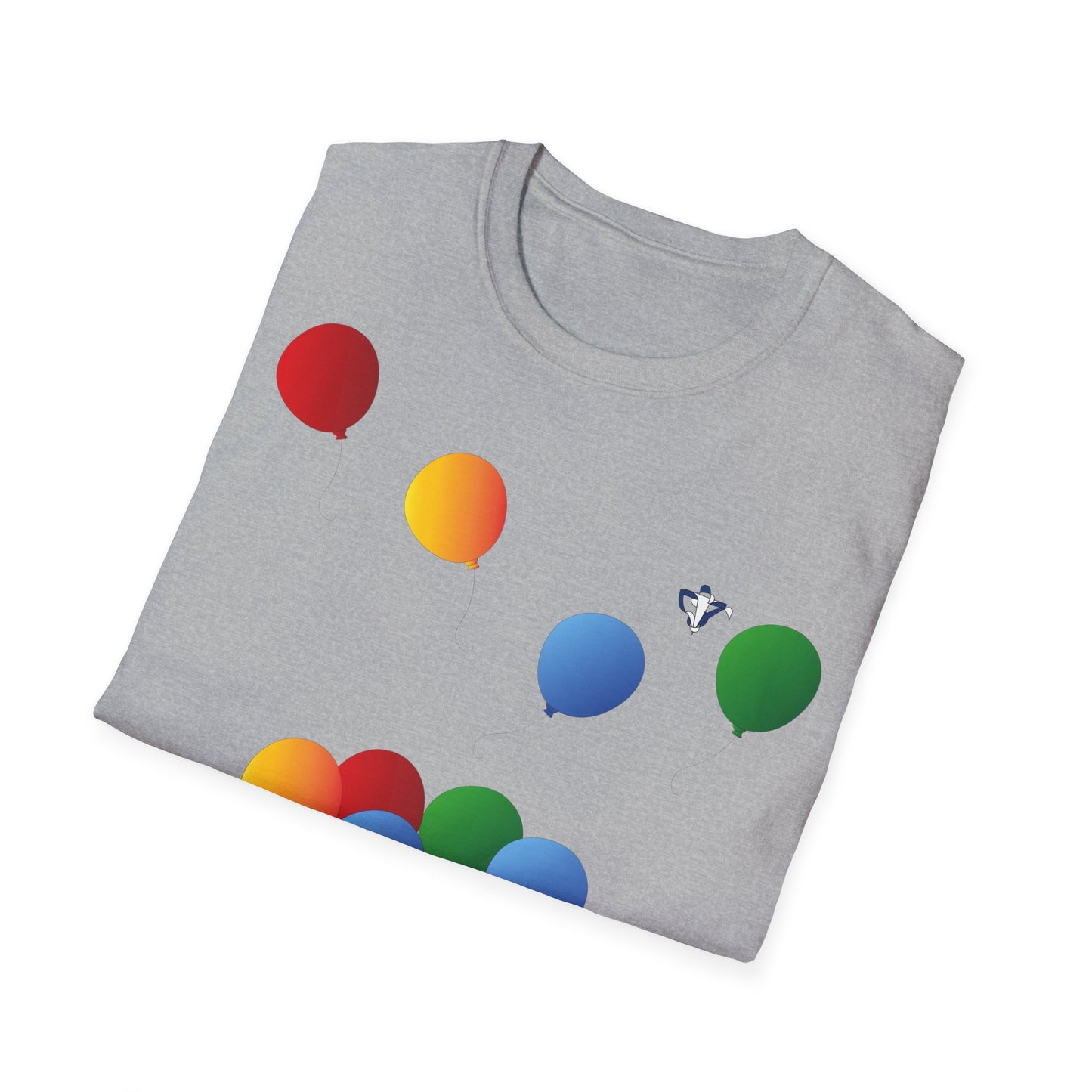T-Shirt adulte mixte Ballons de couleur Personnalisation FACE