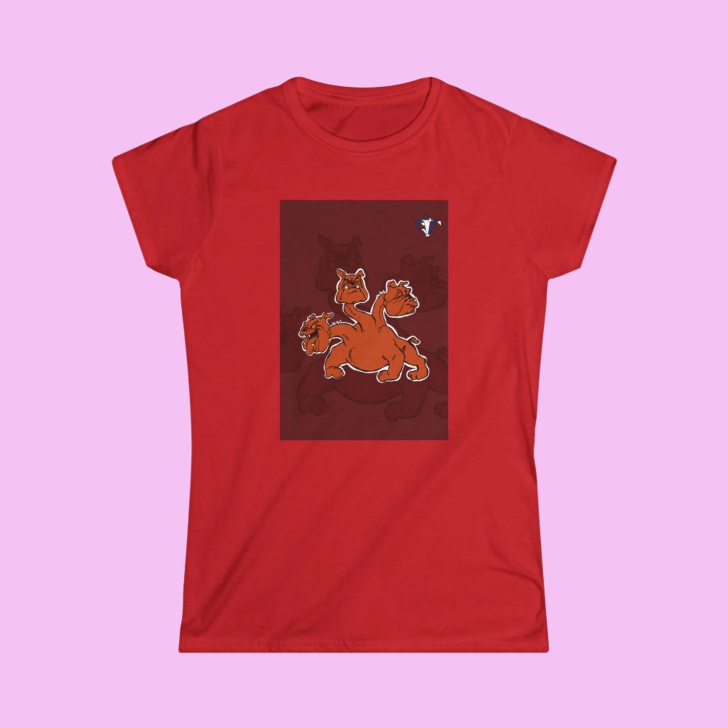 Tee-shirt femme Cerbère avec fond