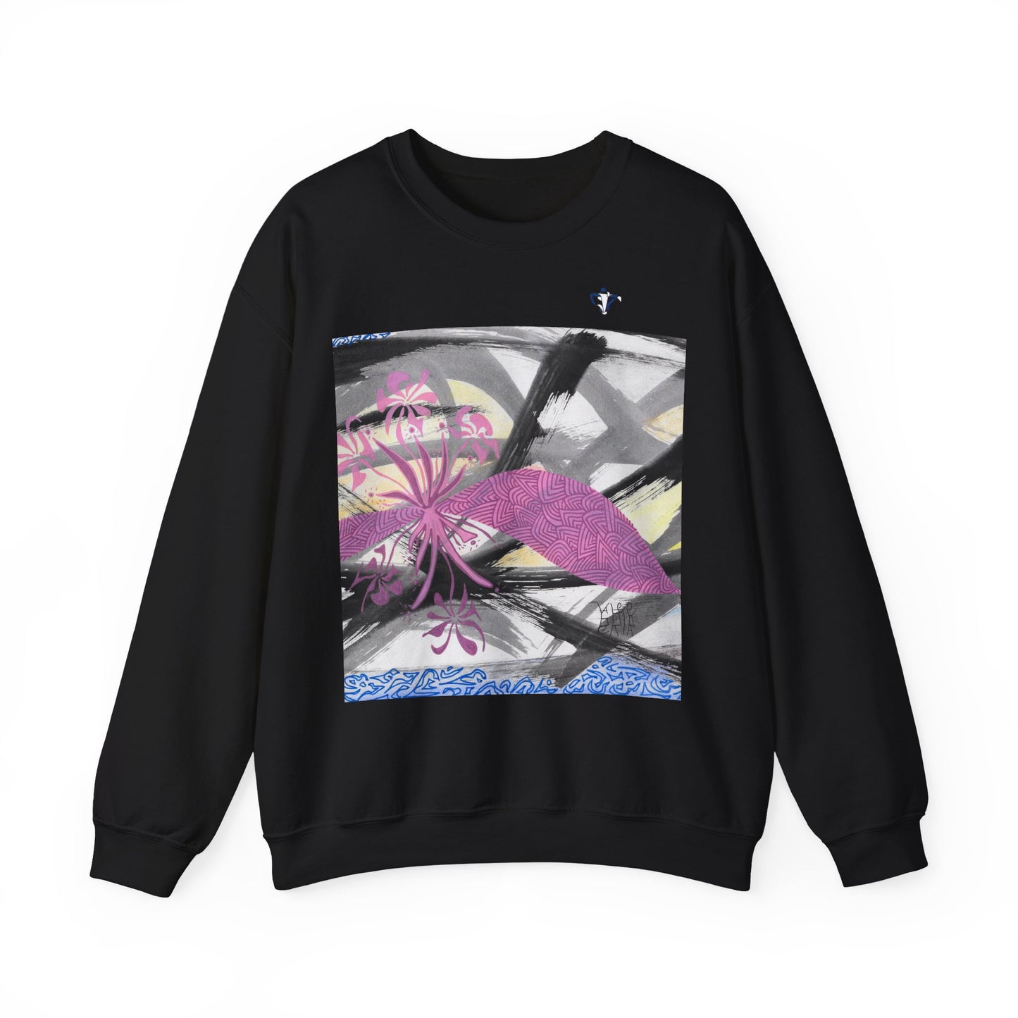 Sweatshirt adulte mixte Fleurs roses