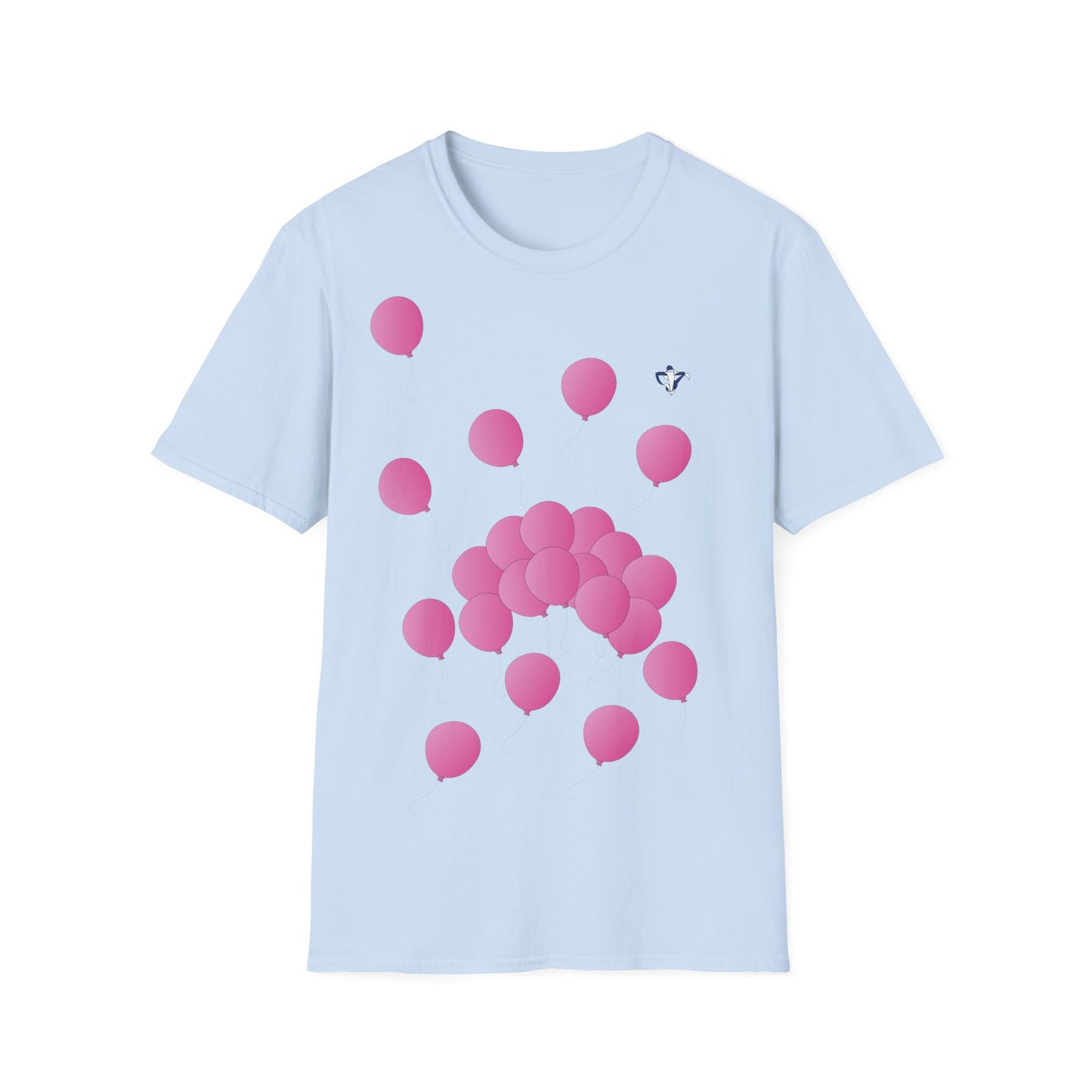 T-Shirt adulte mixte Ballons roses Personnalisation FACE
