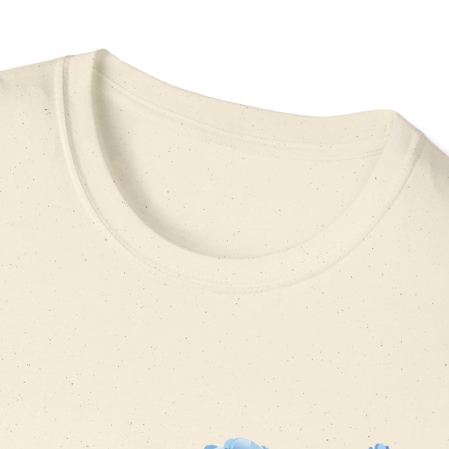 T-Shirt adulte mixte Fleurs et papillons bleus Personnalisation FACE