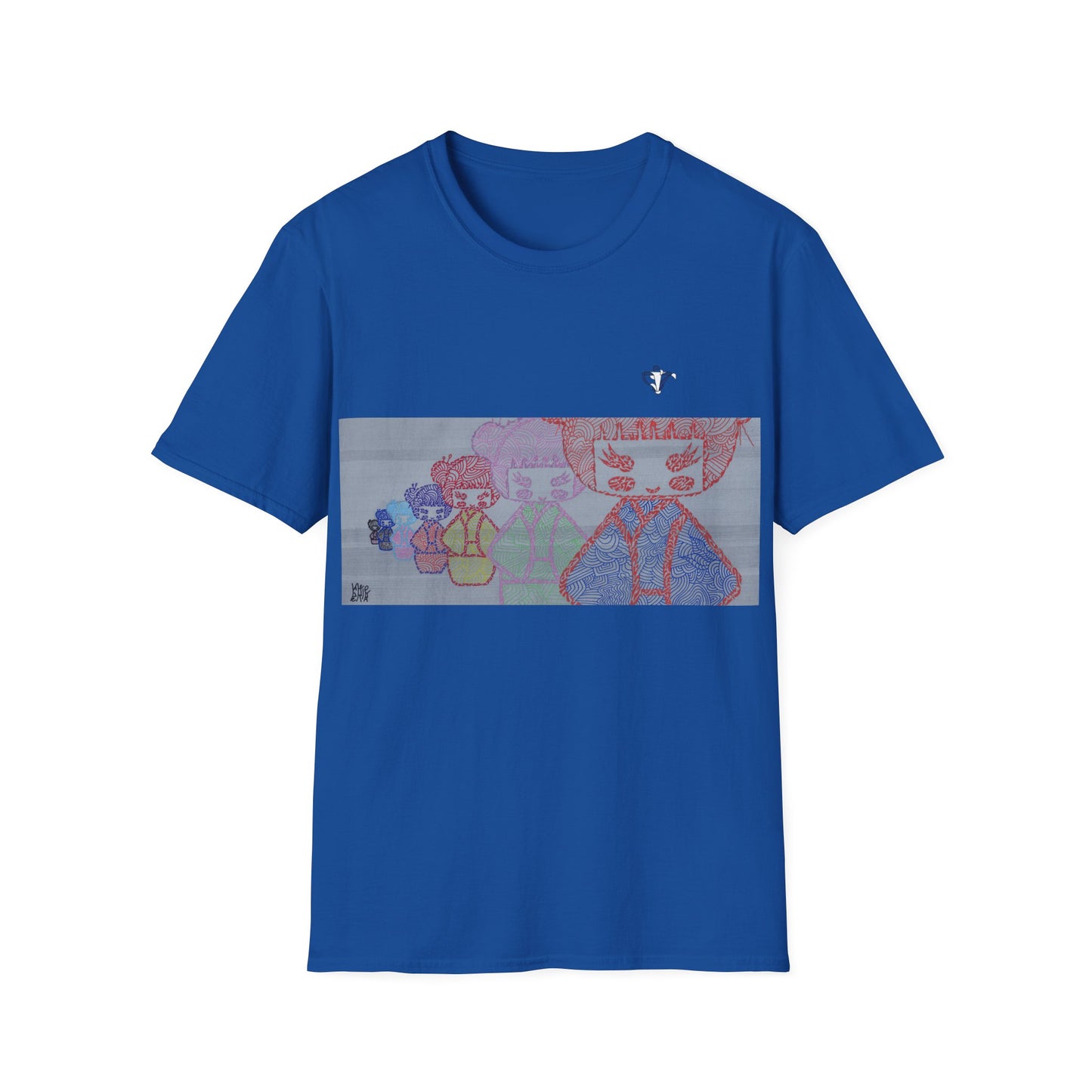 T-Shirt adulte mixte Poupées japonaises Personnalisation FACE et MANCHE