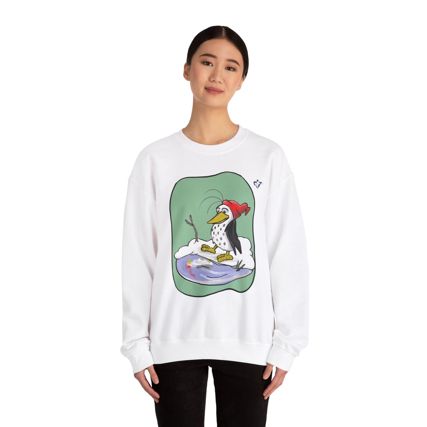 Sweatshirt adulte mixte Pingouin glacé