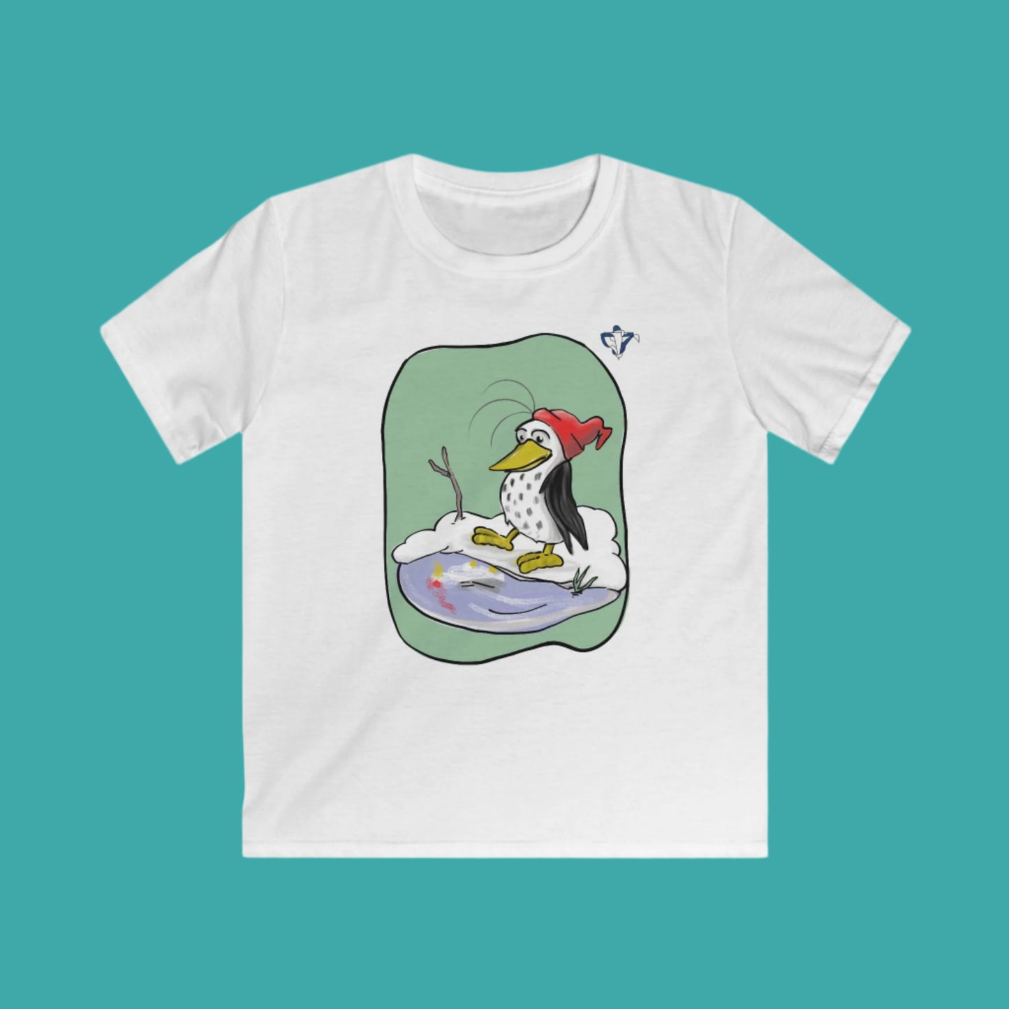 Tee-shirt enfant Pingouin glacé Personnalisation FACE