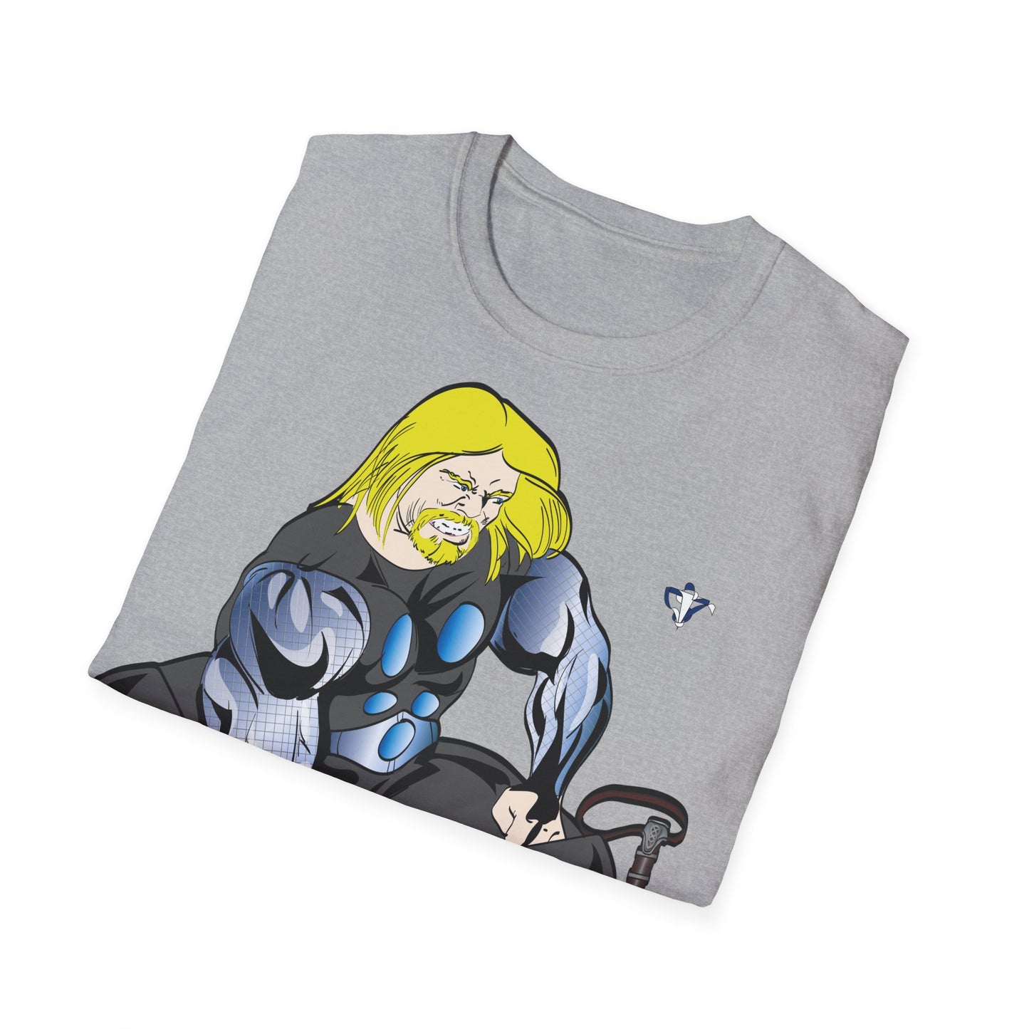 T-Shirt adulte mixte Thor muscu Personnalisation FACE et MANCHE