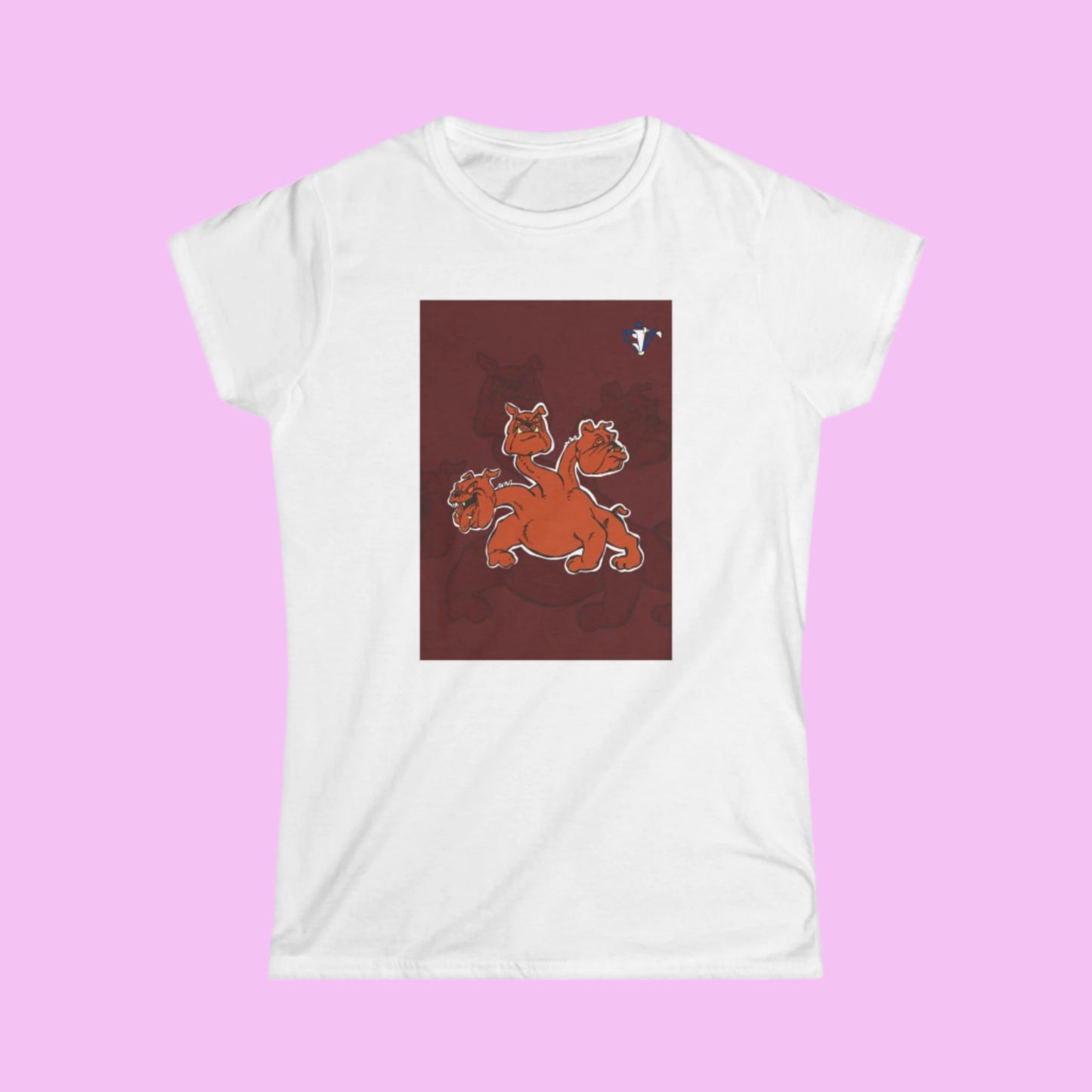 Tee-shirt femme Cerbère avec fond