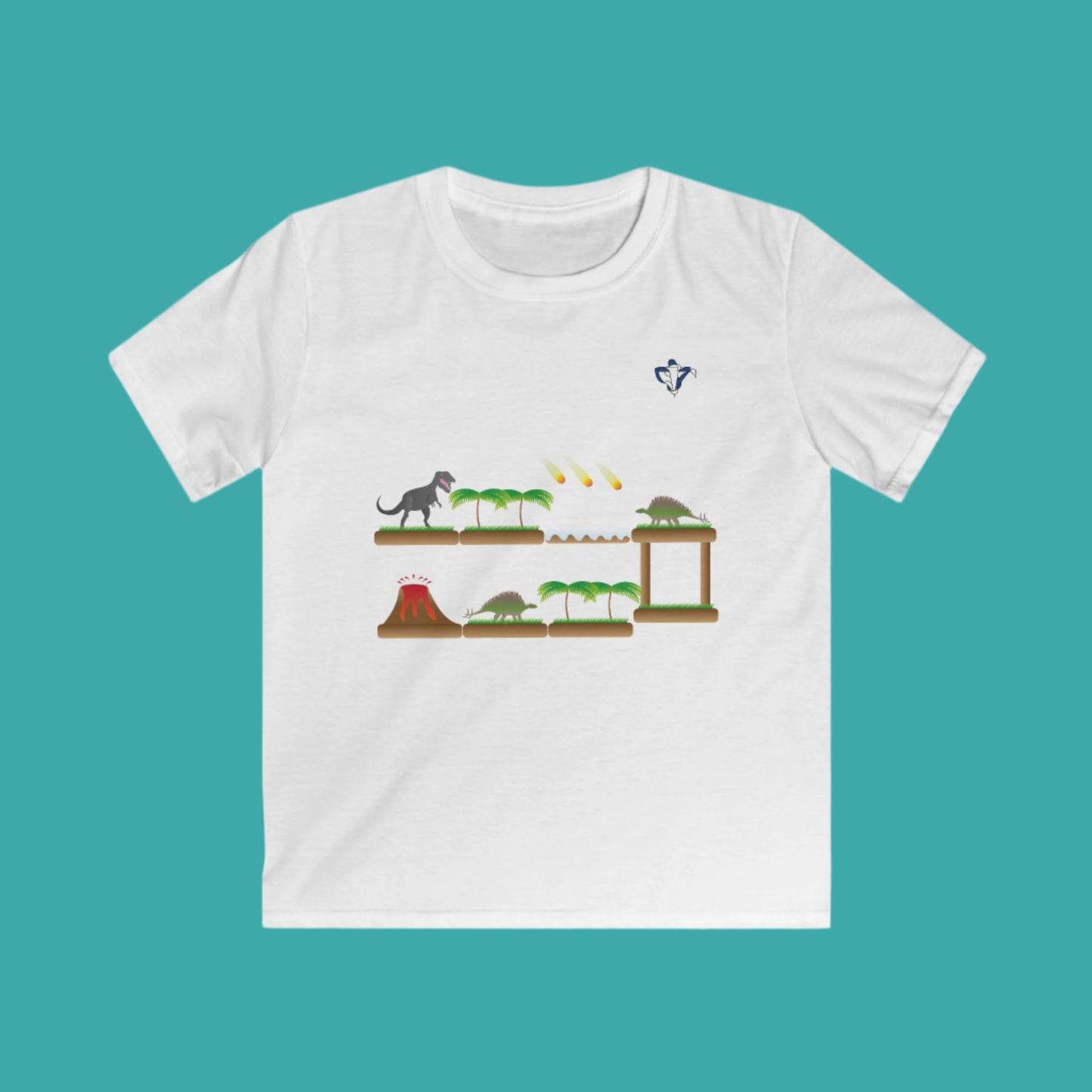 Tee-shirt enfant Plateforme des dinosaures Personnalisation FACE
