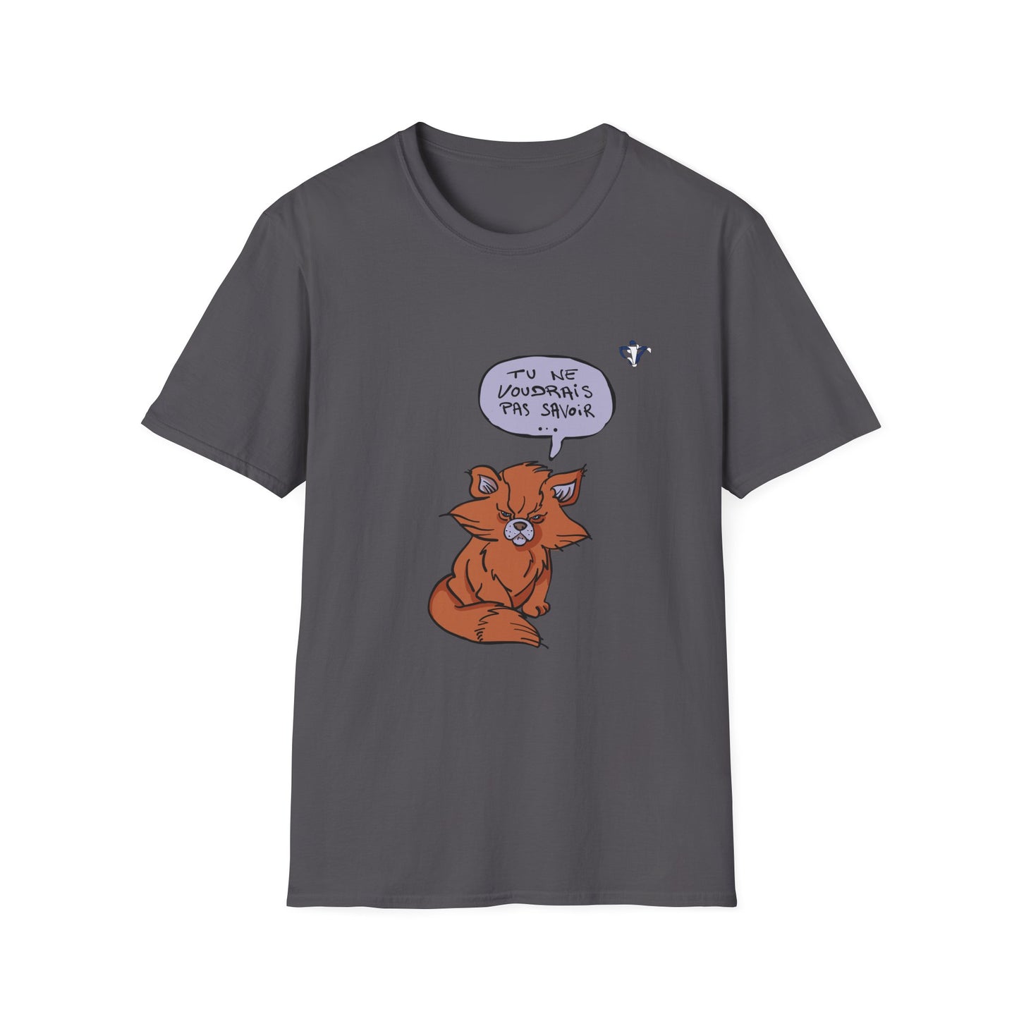 T-Shirt adulte mixte Chat roux Personnalisation FACE et MANCHE